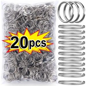Stainless Steel Split Key Rings for DIY Crafts & Keychain Making Set