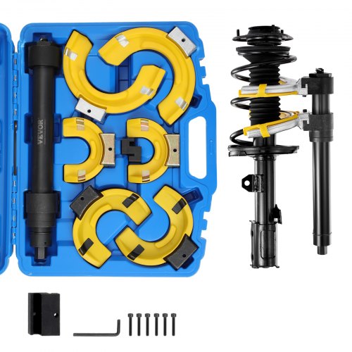 Strut Spring Compressor Kit, Coil Spring Compressor Tool with Interchangeable Yokes