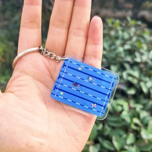 Swimming Pool Acrylic Keychain Mini Pool Souvenir Sports Charm