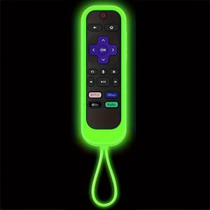 TV Remote Control Cover, Luminous Silicone Remote Control Protective Case With Rope