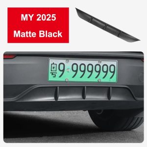 Tesla Rear Bumper Spoiler Lip for Model Y Juniper 2025 - ABS Rear Diffuser Protector with Carbon Fiber Style