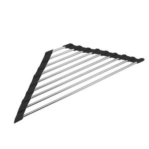 Triangle Roll-Up Sink Corner Dish Drying Rack