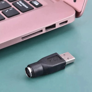 USB Female Adapter for PS/2 PS2 Male Keyboard Connector