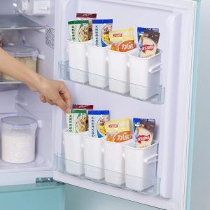 Vertical Refrigerator Side Door Food Classification Storage Boxes