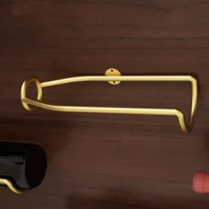 Wall Mounted Single Decorative Wine Rack, European Style Suspension Frame, Creative Wine Display Rack