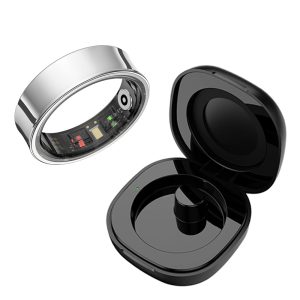 Waterproof Smart Ring With Charging Case, New Smart Ring R09 Health Monito Multi Sports Mode Skin Temperature