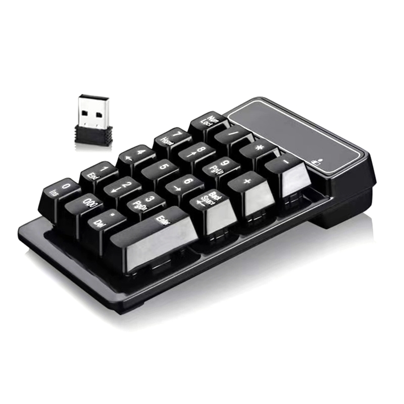 Wireless Key Numeric Keypad with Mechanical Feel for Laptop & PC