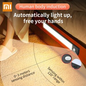 Wireless LED Night Light with Motion Wave Sensor Colors USB Rechargeable Dimmable Lamp for Room Bedside Kitchen
