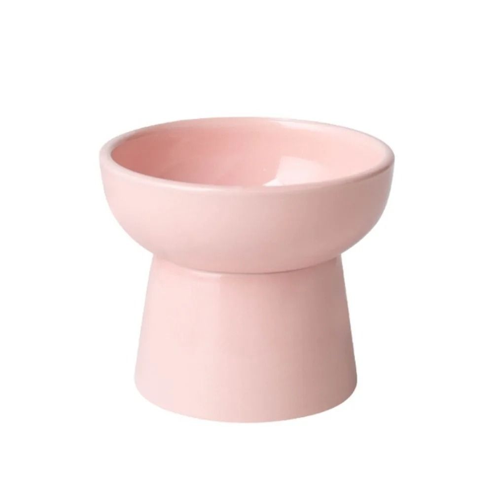 "Zenith-Curve" Elevated Ceramic Feeding Dish