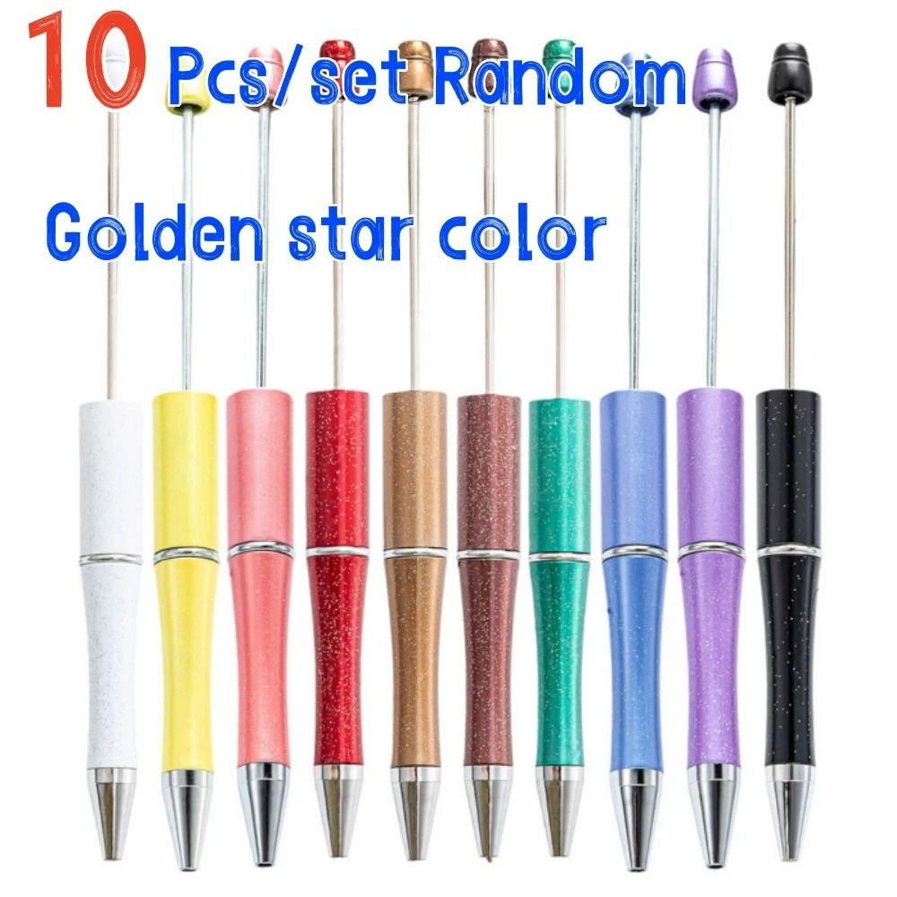 10-Piece DIY Mixed Beadable Ballpoint Pen Set