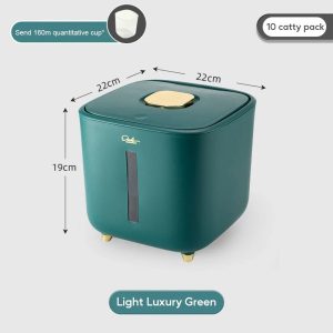Airtight Rice Storage Container for Fresh Grain and Pet Food