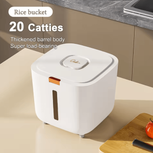 Airtight Rice Storage Container with Lid for Grain, Cereal & Pantry Organization