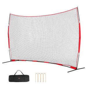 Baseball Backstop Net 16x10 ft Portable Sports Barrier Practice Net