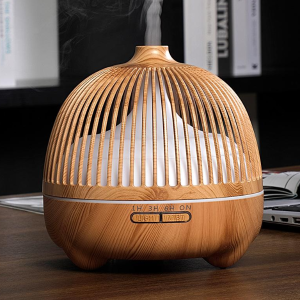 Bird Cage Aromatherapy Diffuser Ultrasonic Humidifier with LED Night Light and Remote Control