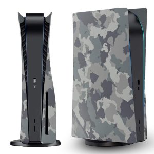 Camouflage PS5 Protective Cover for CD Version Console with Stylish Full Shell Design