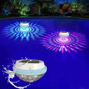 Colorful Solar Floating Pool Light, LED Auto Night Light, Automatic Charging, Turns Off in Daytime, Garden Pond Decor