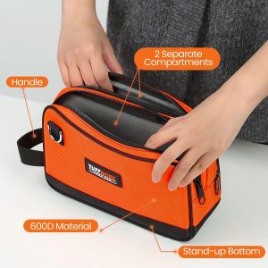 Compact Double-Zip Storage Tool Pouch