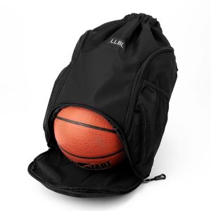 Elite Basketball Backpack with Shoe Compartment Drawstring Sports Backpack