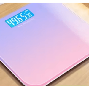 Gradient Glass Digital Weight Scale with Intelligent LCD Display