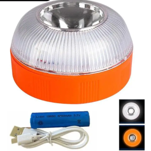 LED Emergency Induction Help Light, New Rechargeable Explosion Flashing Light, Magnetic Strobe Warning
