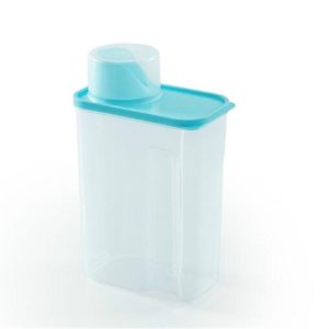 Laundry Detergent Storage Container Clear Plastic Washing Powder Container with Lid