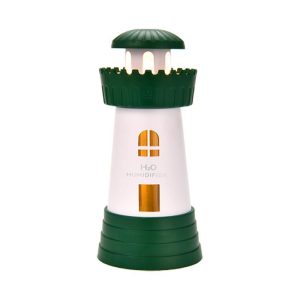 Lighthouse Mini Humidifier USB Quiet Mist Diffuser 290ml Portable Desktop Humidifier