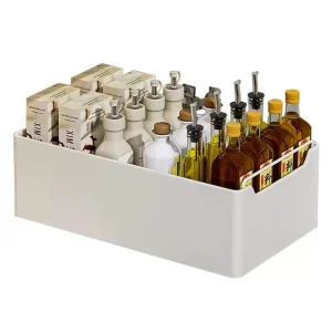 New Kitchen Storage Rack with Slide Rails, Pull Out Kitchen Drawer, Pull Out Storage Tray, Spice Box Cabinet Organizer,