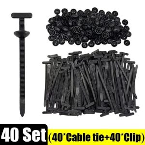 Nylon Auto Fastener Clips Cable Tie Buckle Wire Management Clips