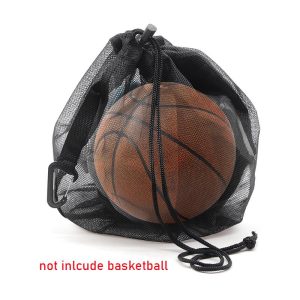Portable Basketball Bag Large Capacity Sports Ball Storage Drawstring Net Bag