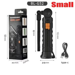 Portable USB Rechargeable COB Inspection Work Light