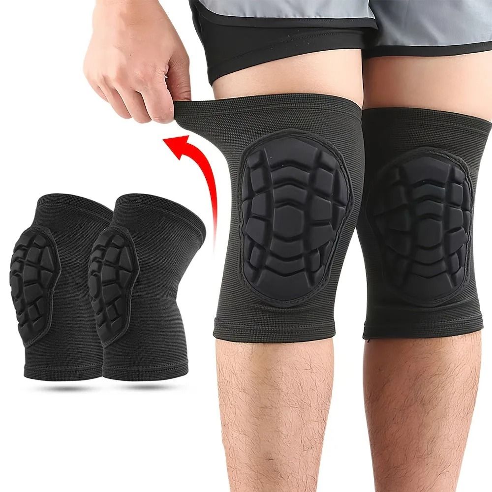 Protective Compression Sports Knee Pads (1 Pair Pack)