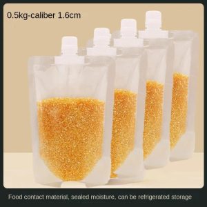 Reusable Airtight Grain Storage Bags Set for Sugar Rice Snack Containers