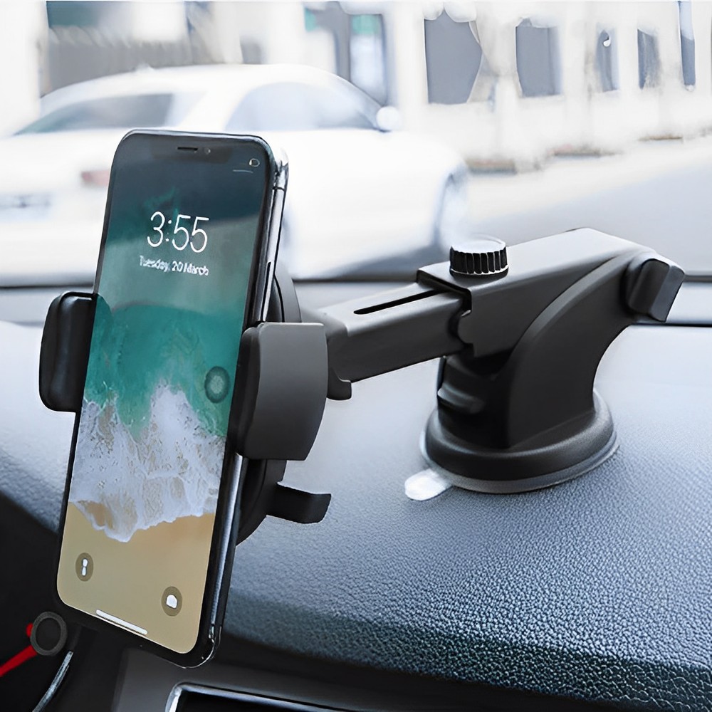 Rotatable and Retractable Car Phone Holder