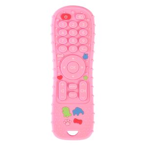 Silicone Baby Teether Remote Control Toy Sensory Learning Gift