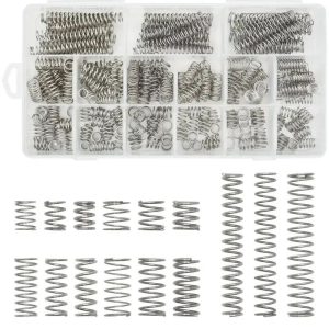 Stainless Steel Compression Spring Assortment Kit for Mechanical Repairs and DIY Projects