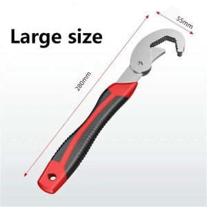 Universal Adjustable Pipe Wrench Set Large Opening Double End Multifunction Hand Tool