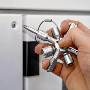 Universal Control Cabinet Key with Multi Purpose Utility Key Set for Valves and Meter