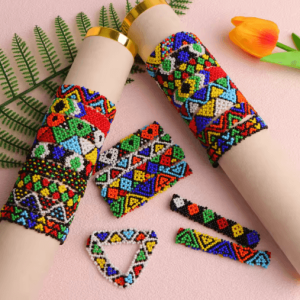 12PCS Multicolor Elastic Beaded Bracelet Set