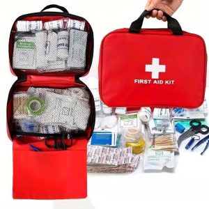 184-Piece Comprehensive First Aid Kit with Portable Medical Bag