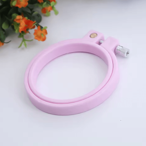 7cm Mini Plastic Embroidery Hoop - Round Cross Stitch Frame