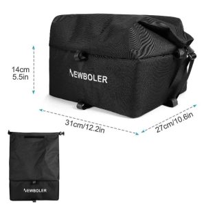 All-Terrain Rear Bike Basket Bag - Large Capacity Rear Bike Basket for E-Bikes & Cargo Racks