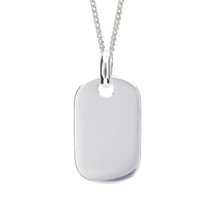 Beginnings Rounded Rectangle Tag Pendant