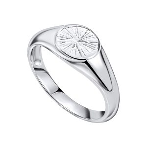 Beginnings Spray Textured Signet Ring