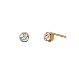 Birthstone Round Stud Earring