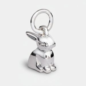 Bunny Rabbit Silver Charm