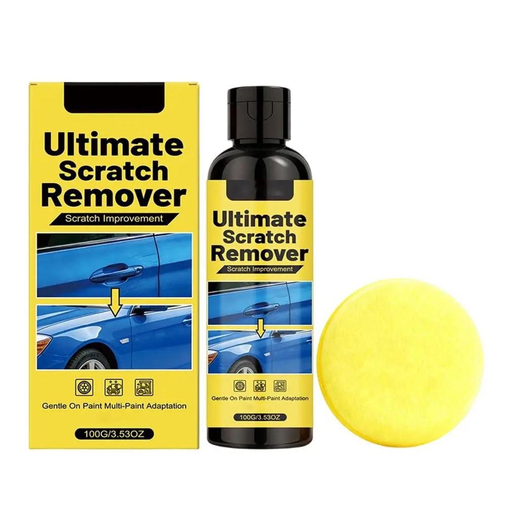 Car Paint Scratch Remover Wax Kit with Application Sponge