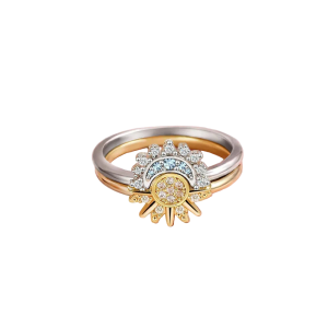 Celestial Sun & Moon Ring Set