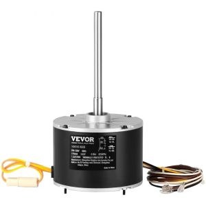 Condenser Fan Motor 1/5 HP 208-230V 825 RPM AC Condenser Motor Replacement with Reversible Rotation