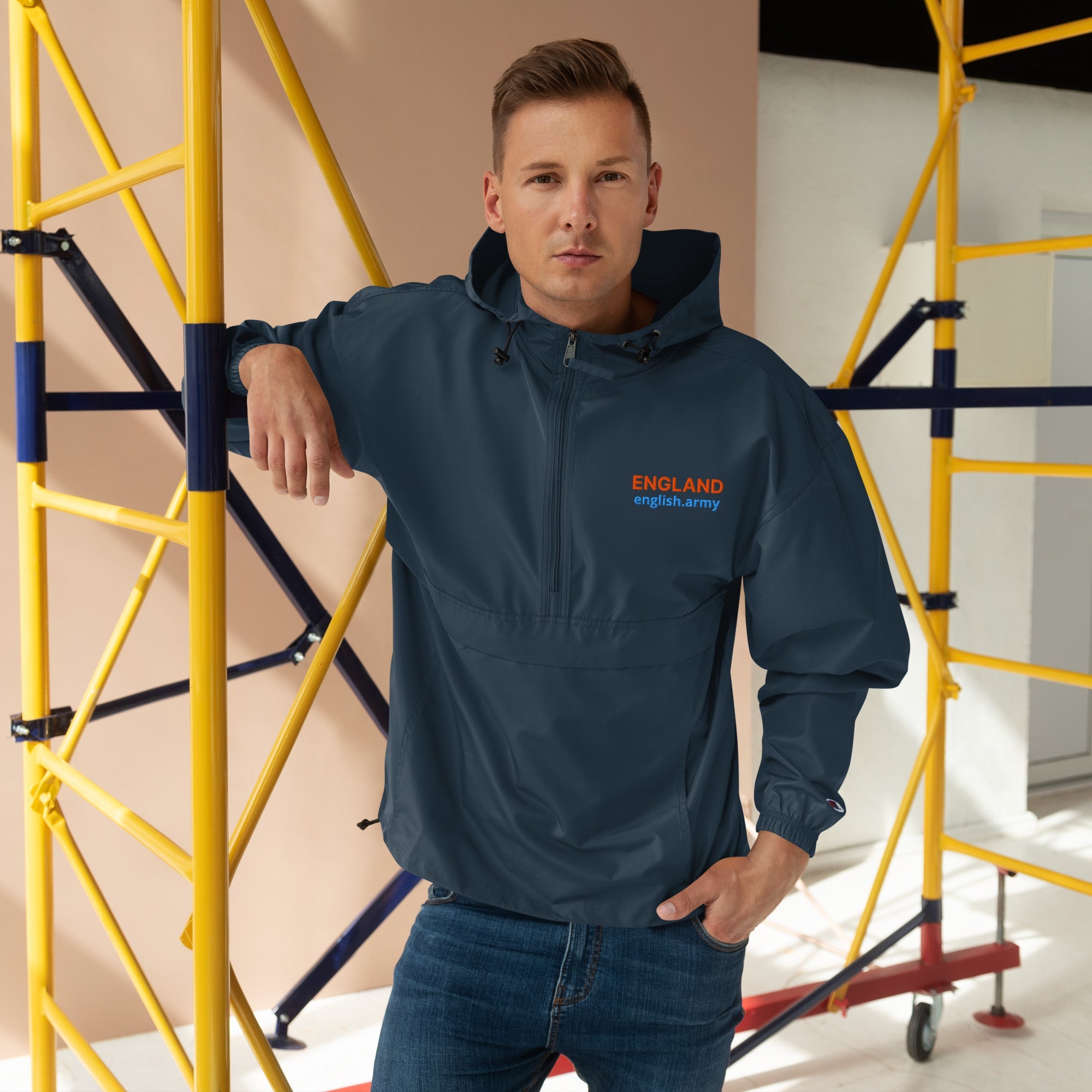 ENGLAND - Embroidered Champion Packable Jacket