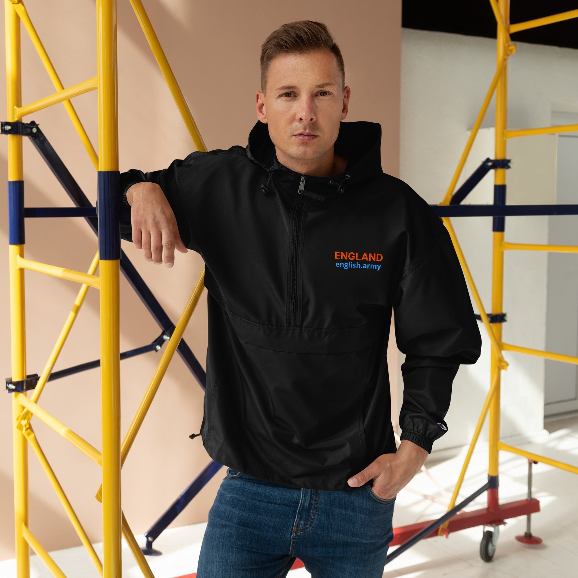 ENGLAND - Embroidered Champion Packable Jacket